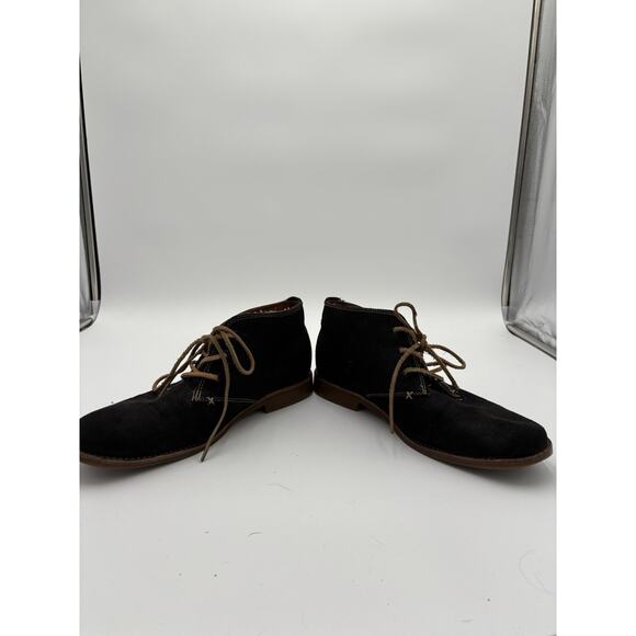 Aldo Boots Sz‎ 44 M Blue Almond Toe Chukka Leather Men